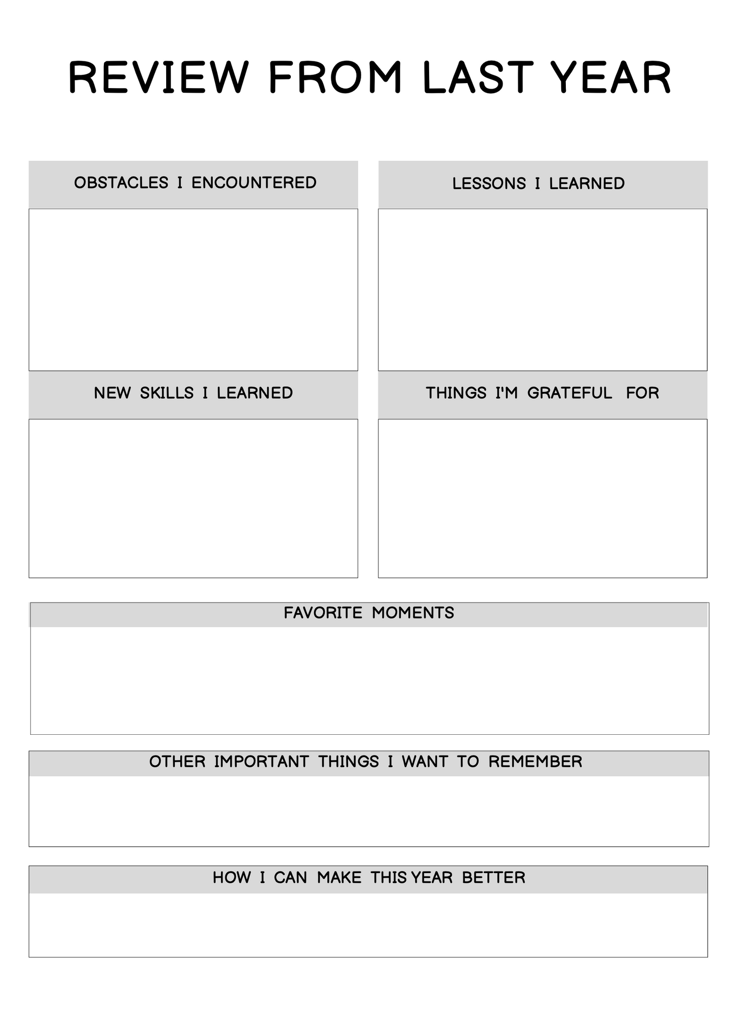 Personal Growth Planner