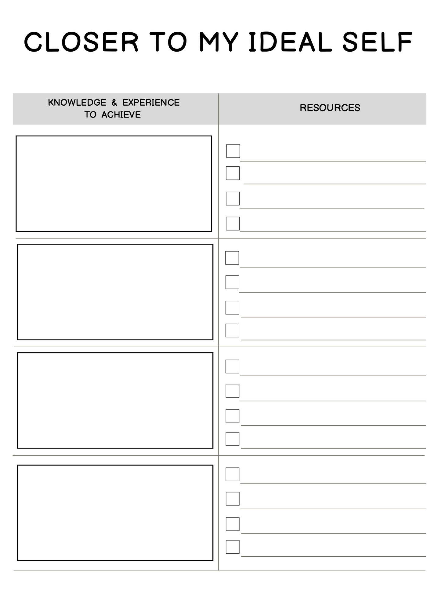 Personal Growth Planner