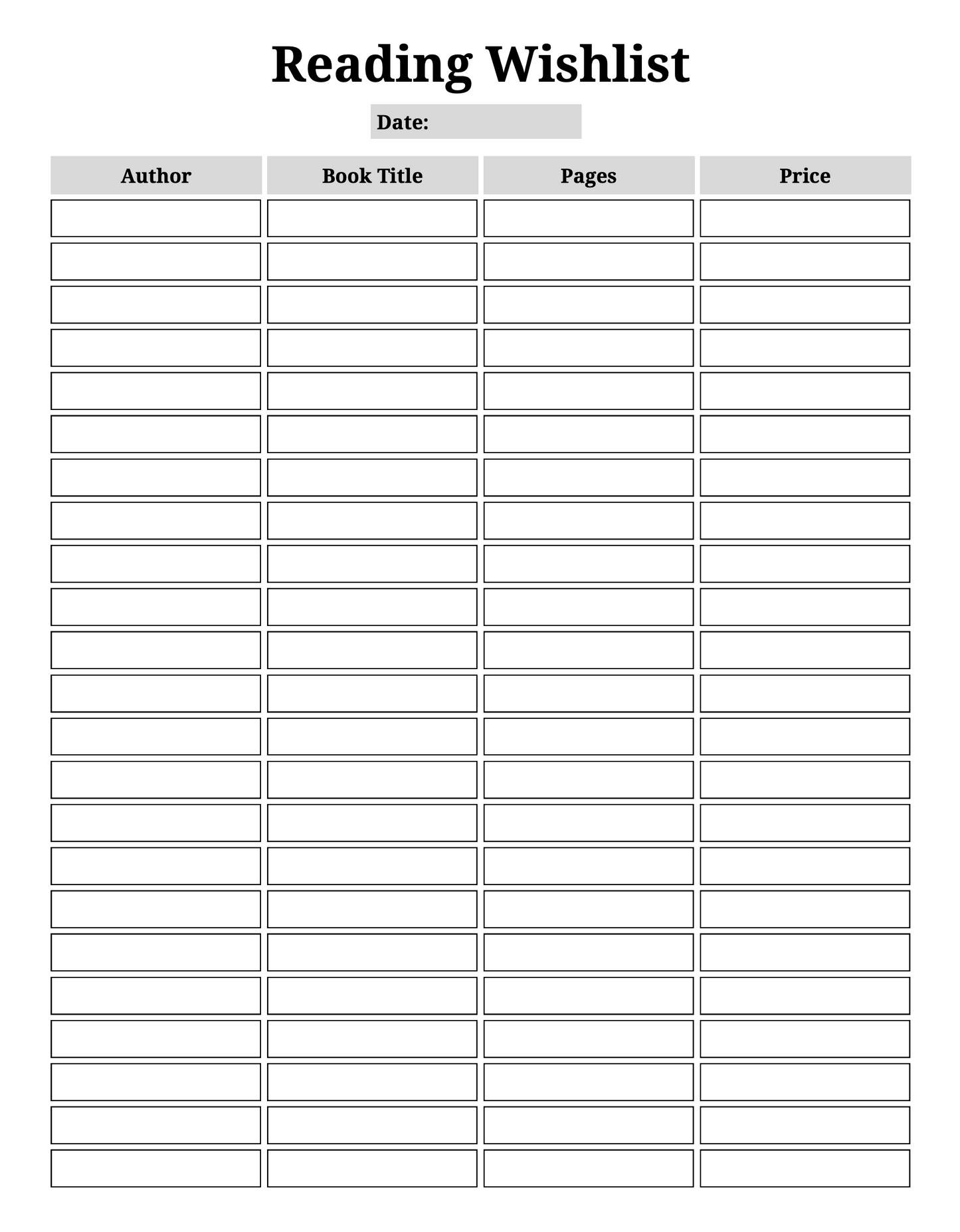 Digital Reading Journal