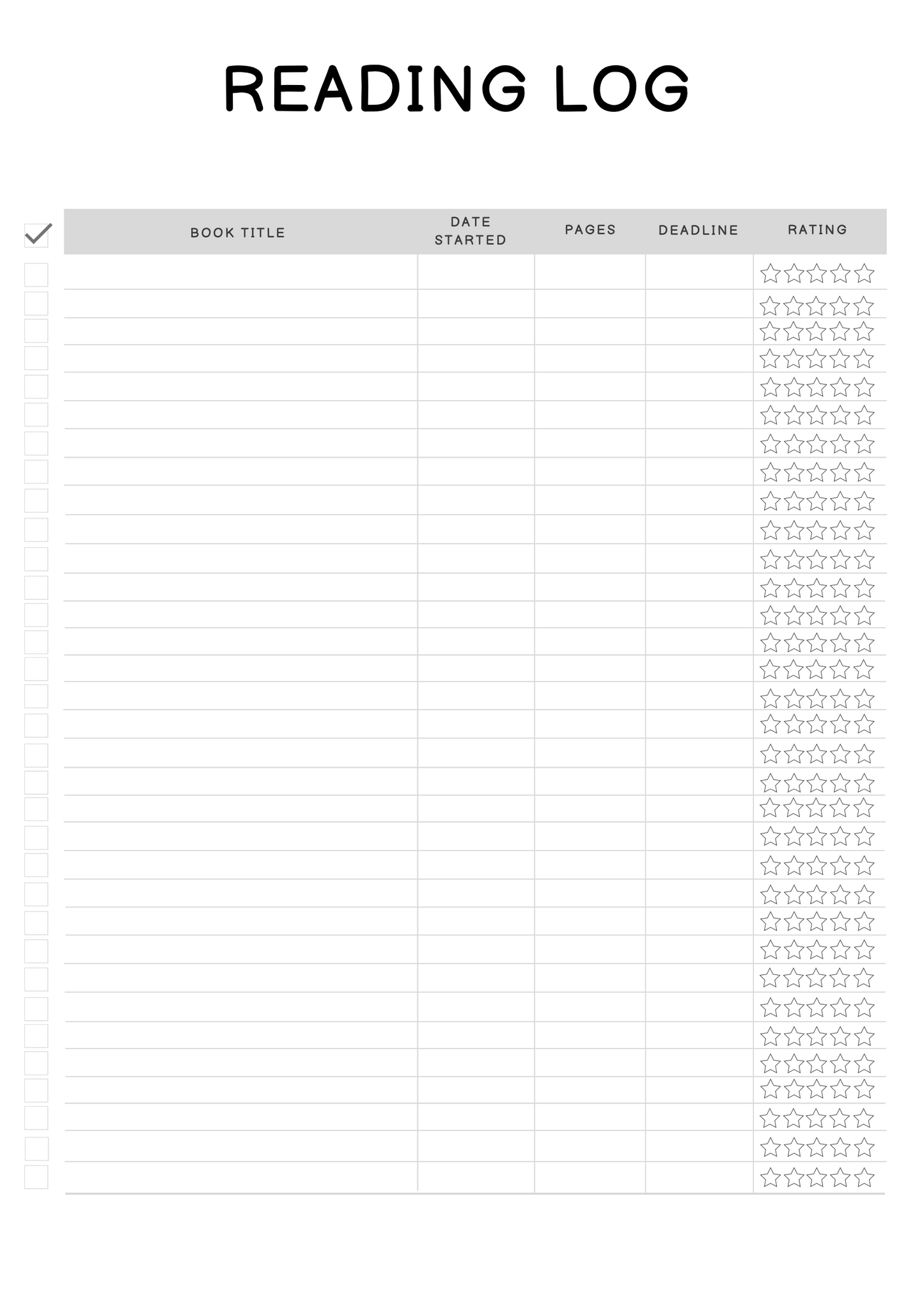 Reading Planner