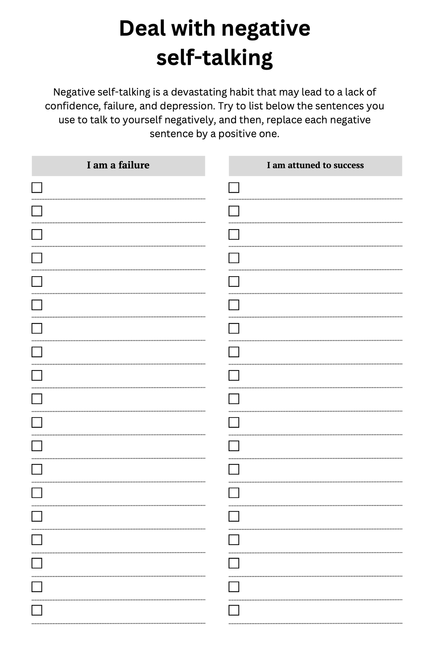 Self Love Workbook