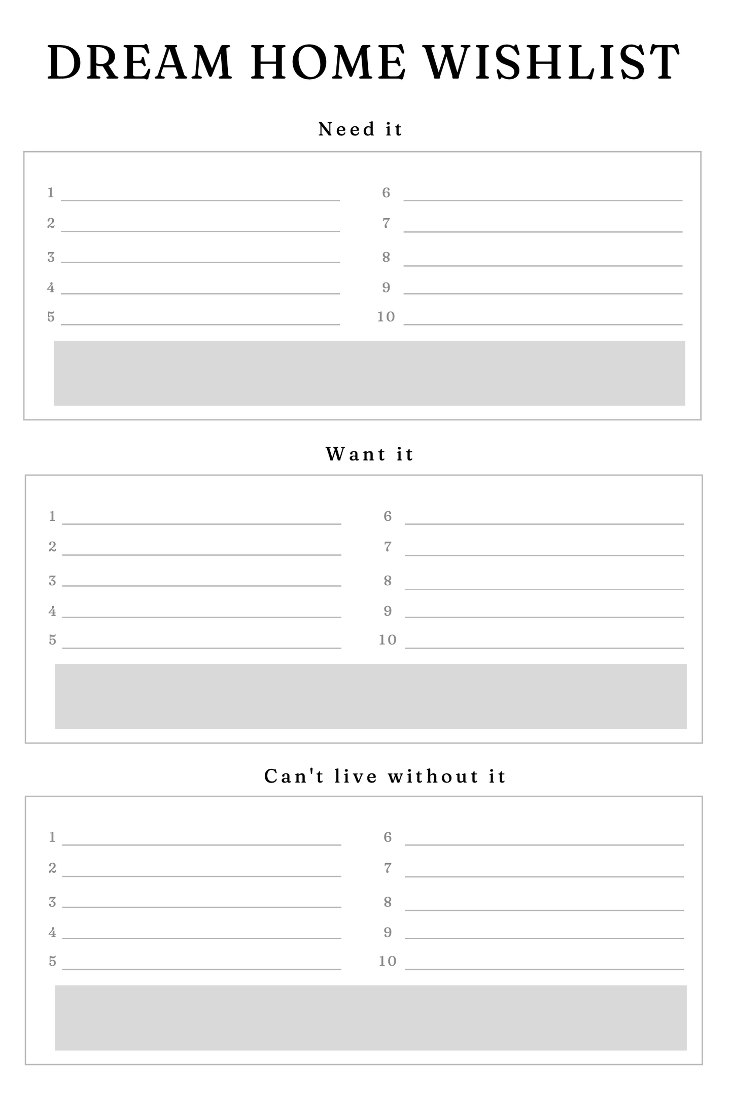 Home Buying Planner