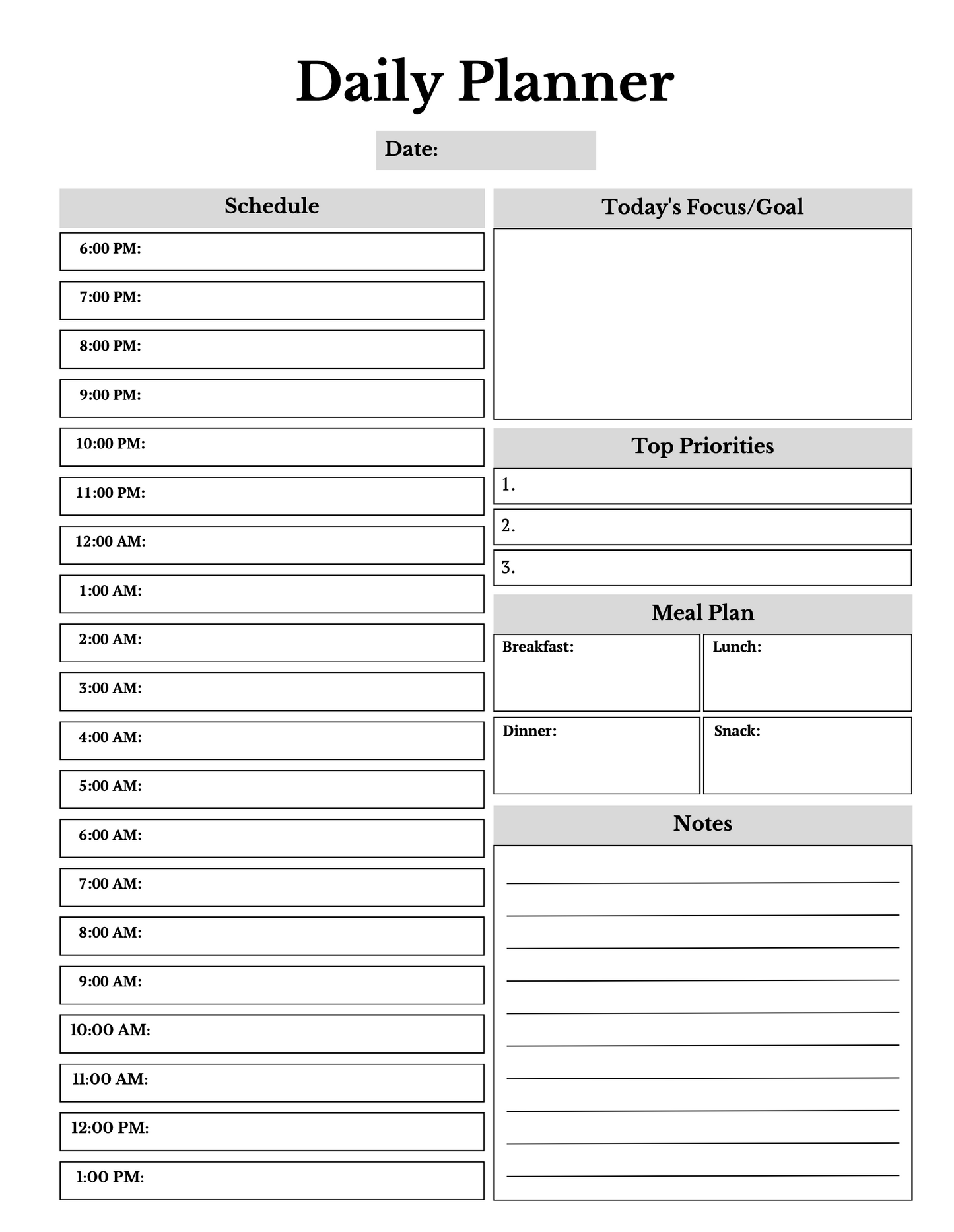 Household Planner
