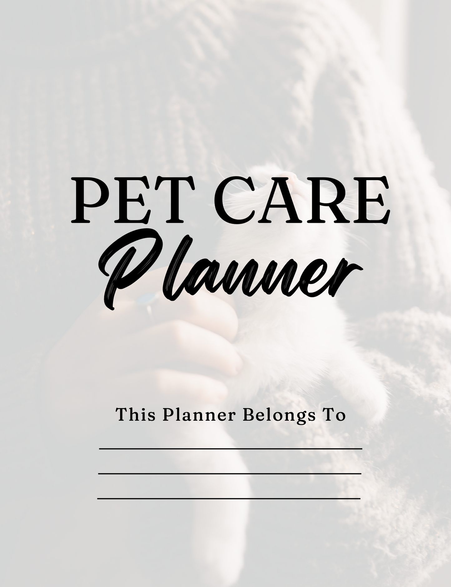 Pet Care Planner