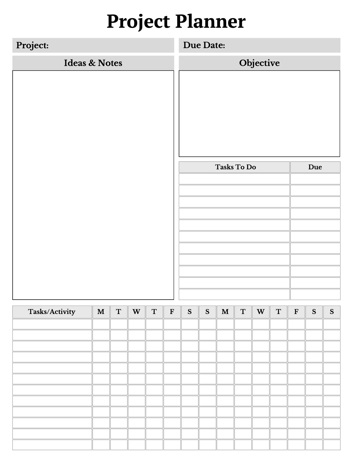 Collage Student Planner