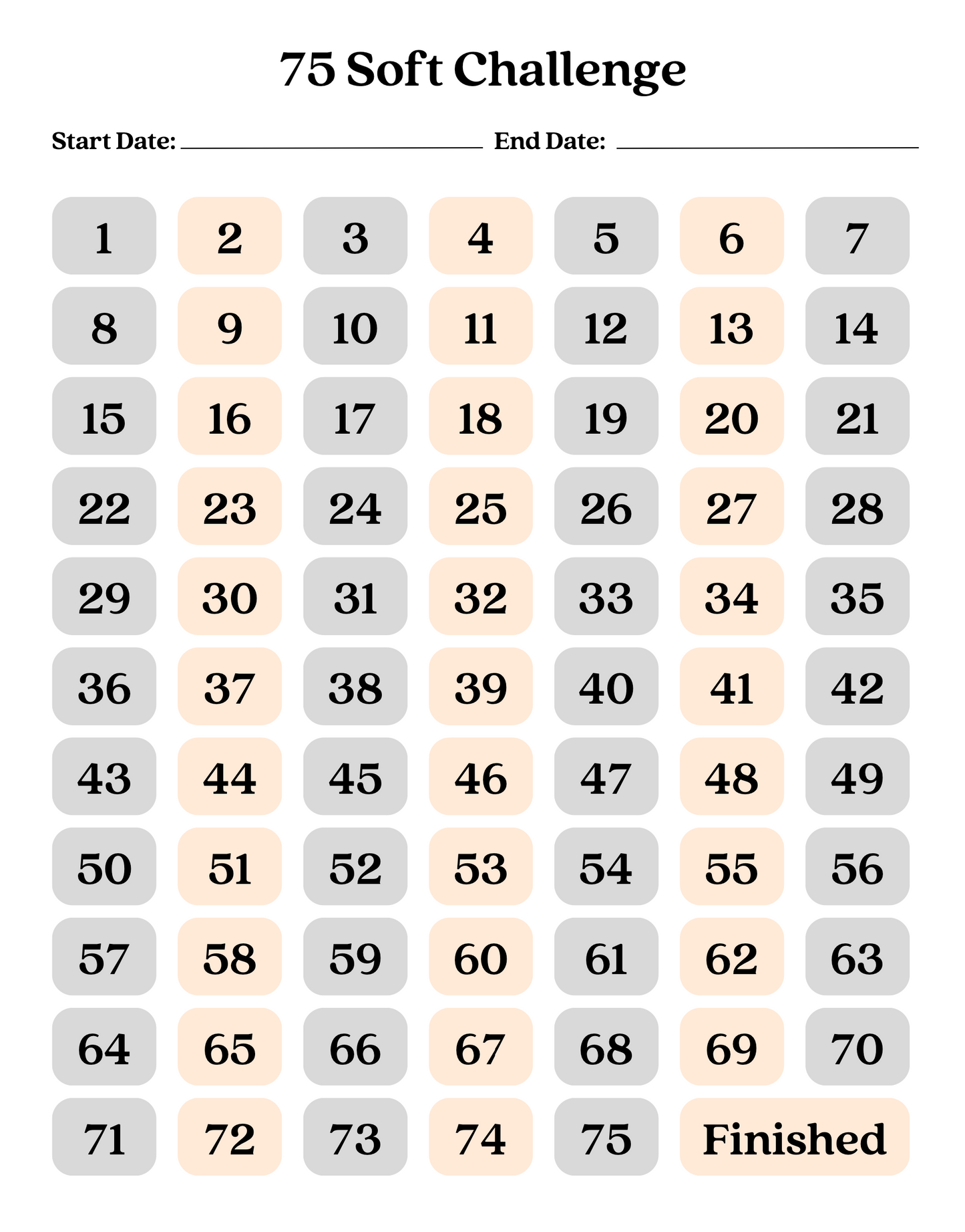 75 Soft Challange Tracker