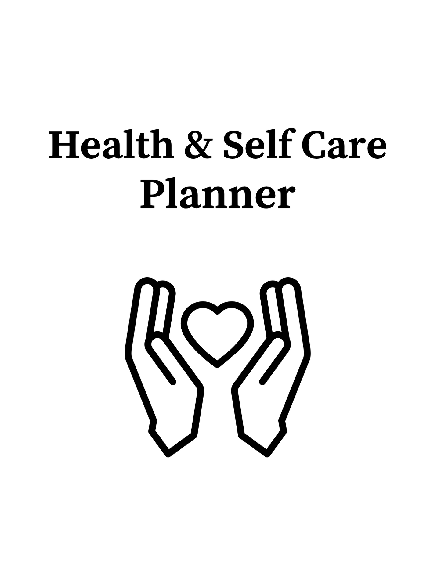 Health & Self Care Planner