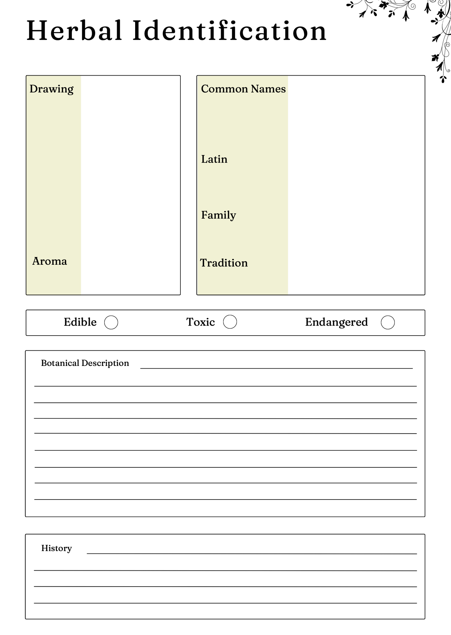 Herbs & Essential Oils Planner