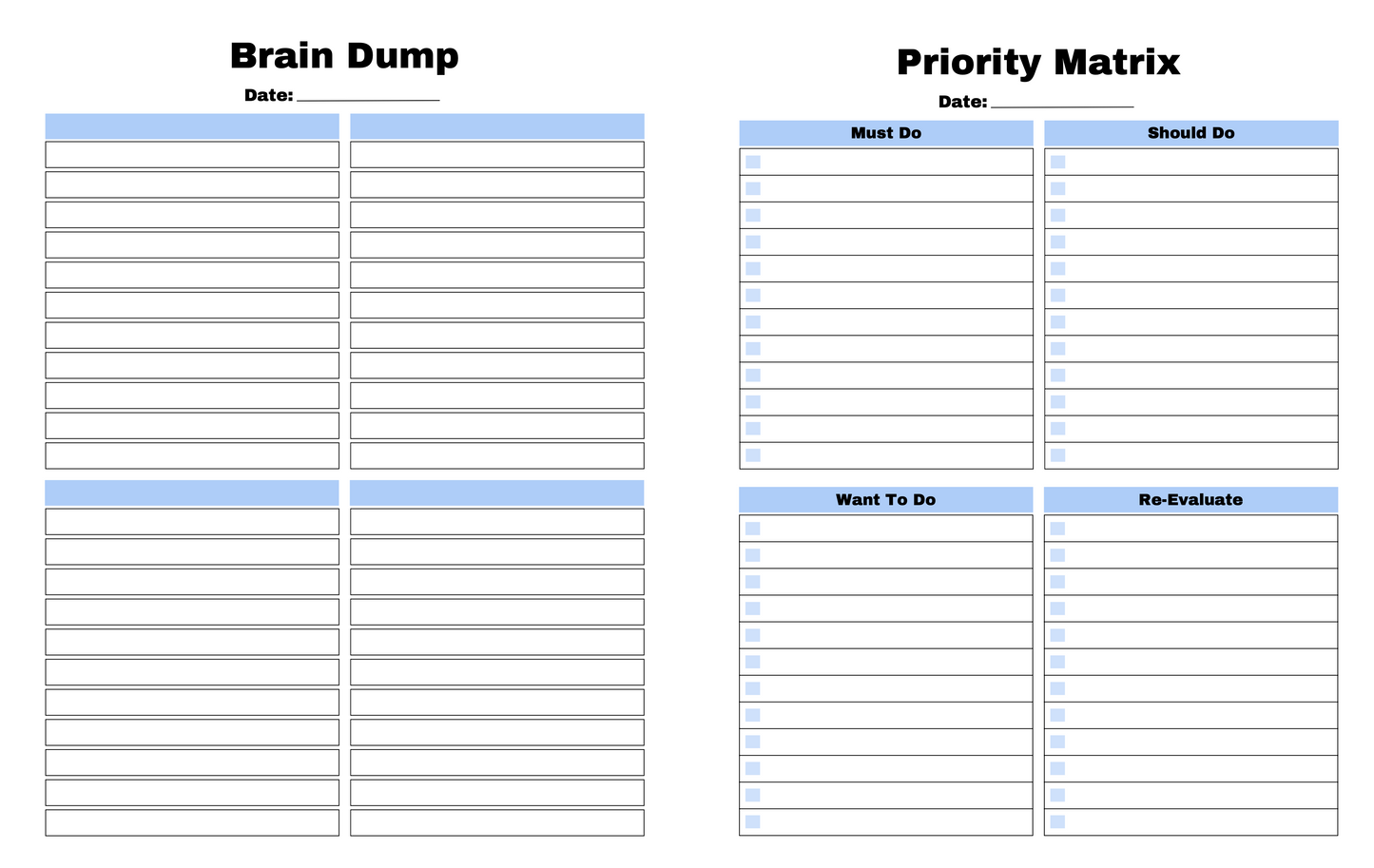 Brain Dump Bundle