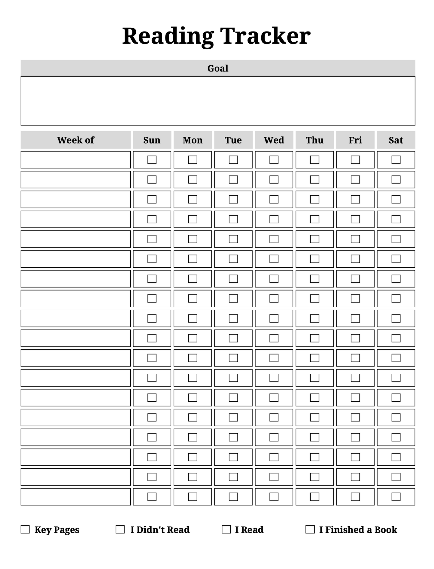 Digital Reading Journal