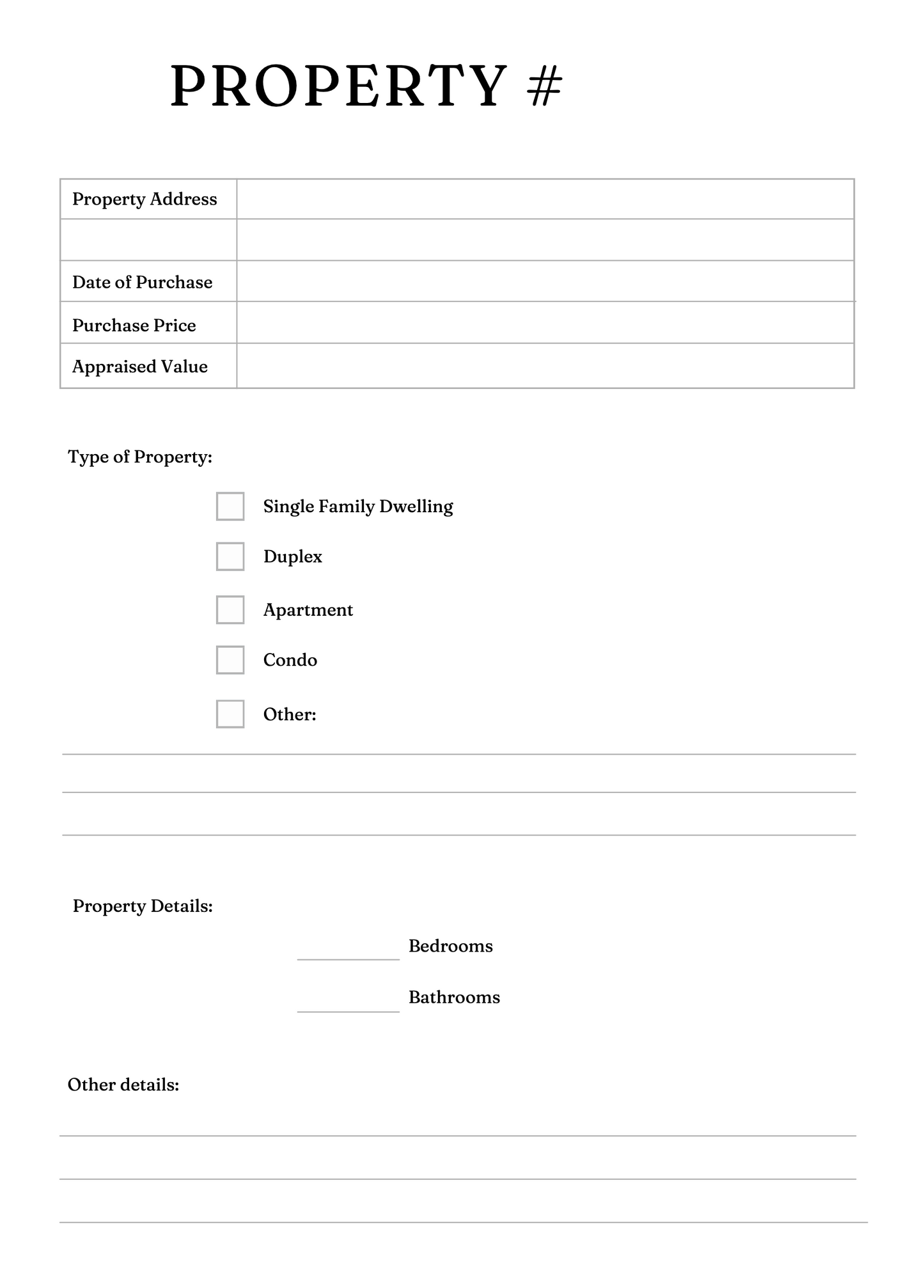 Rental Property Planner