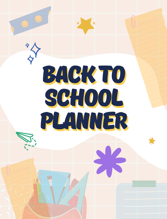 Back To School Planner