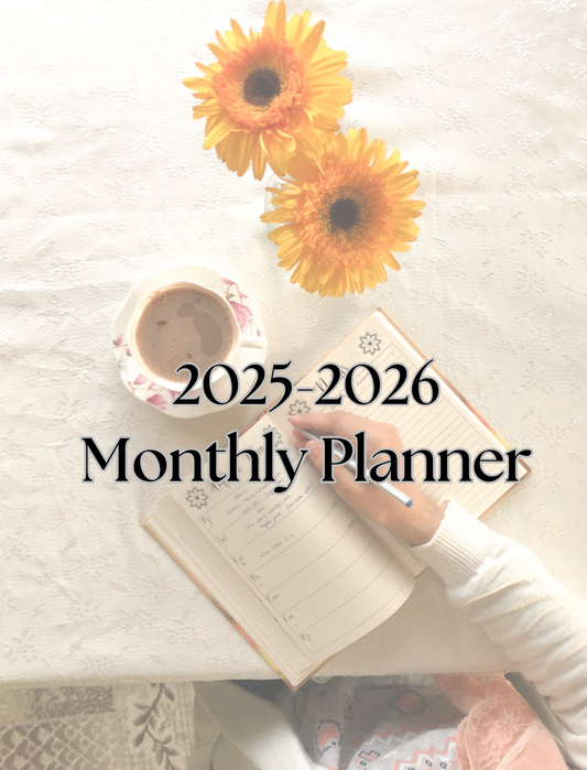 2025-2026 Monthly Planner