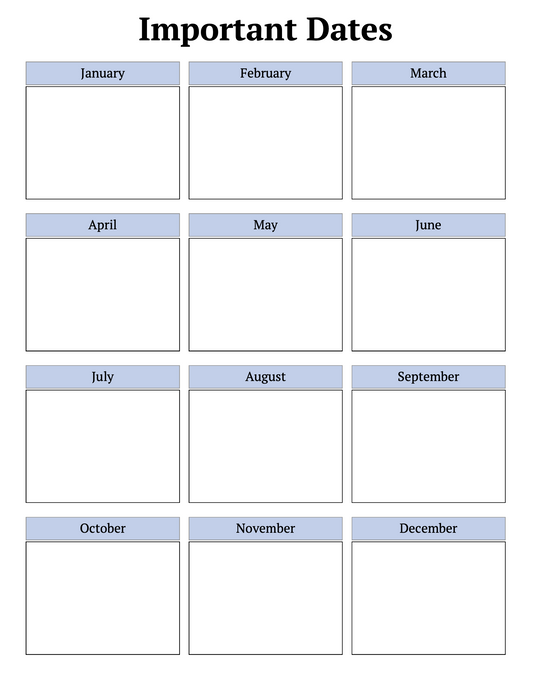 2025 Family Home Planner